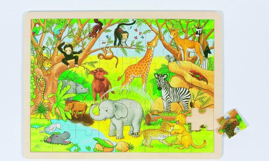 Goki Houten Legpuzzel - Jungle, 48st. van Goki