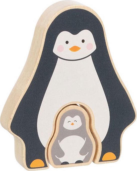 Goki Houten Puzzel Staand Pinguïnt, 2st. van Goki
