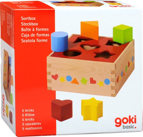Goki Houten Sorteerbox Basis van goki