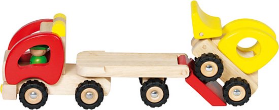 Goki Houten Vrachtwagen Dieplader van goki
