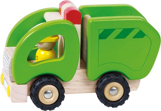 Goki Houten Vuilniswagen van goki