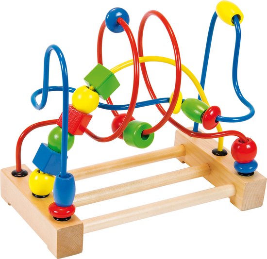 Goki Motoriek Spiraal met Houten Kralen van Goki