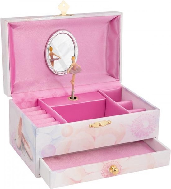Goki Muziekdoos/sieradendoos Ballerina 19 Cm Roze van Goki