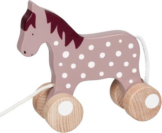 Goki Pull-along animal horse, Lifestyle mallow 15 van Goki