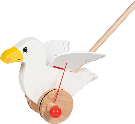 Goki Push-along seagull Jonas H= 19 cm van goki