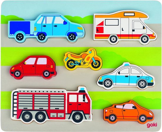 Goki Puzzel op straat 7-delig van Goki