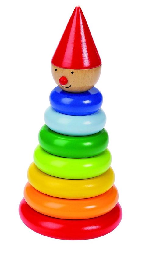 Goki Stapeltoren: magnetische clown 8-delig van Goki