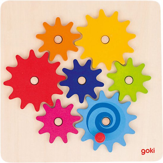 Goki Tandwiel Puzzel, 8dlg. van Goki