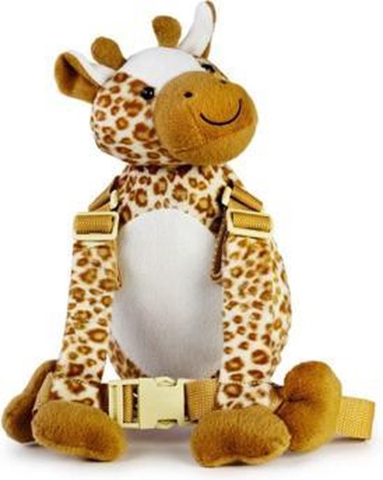 Goldbug - Harness Buddy kindertuigje - Knuffel rugzakje met looplijn - Looptuigje Giraffe - Tuigje Kind van Goldbug