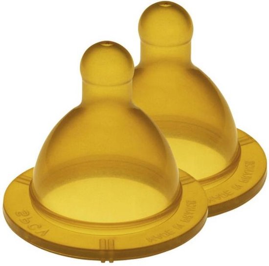 Goldi Sauger Flessenspeen – Tot 3 maanden – 100% natuurrubber – 2 stuks