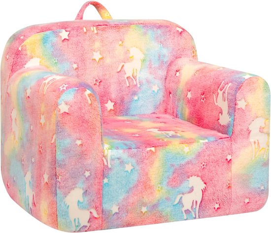 Goodivery ® Ultra Zachte Kinderbank - Schattige Fluwelen Leesbank voor Meisjes en Jongens van Goodivery