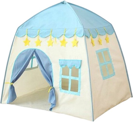 Goodz4All XL Blauwe Kindertent Speelhuisje Speeltent Tent 130x130x100 cm van Goodz4All