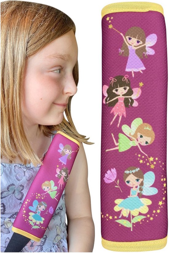 Gordelbeschermer - Feeën - 1 beschermer - Gordelhoes - Gordelkussen - voor baby's of kinderen van Huggy Things
