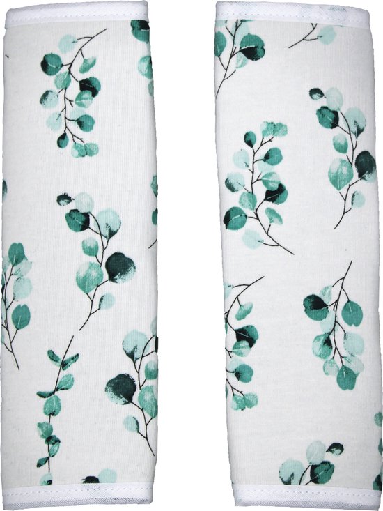 Gordelbeschermer Kind - Set 2 stuks - Eucalyptus van Little Dutch