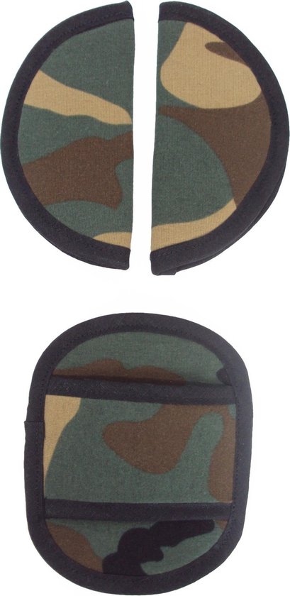 Gordelbeschermer voor Baby - Universele Gordelhoes geschikt voor vele merken - Gordelkussen voor Autostoel Groep 0 - Camouflage - Army van Koko Noko