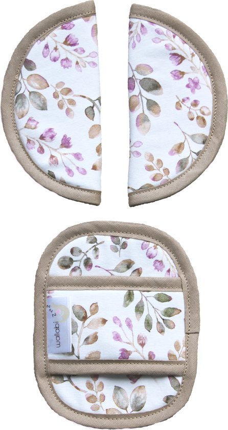 Gordelbeschermer voor Baby - Universele Gordelhoes geschikt voor vele merken - Gordelkussen voor Autostoel Groep 0 - Old Mauve - Roze van Dooky