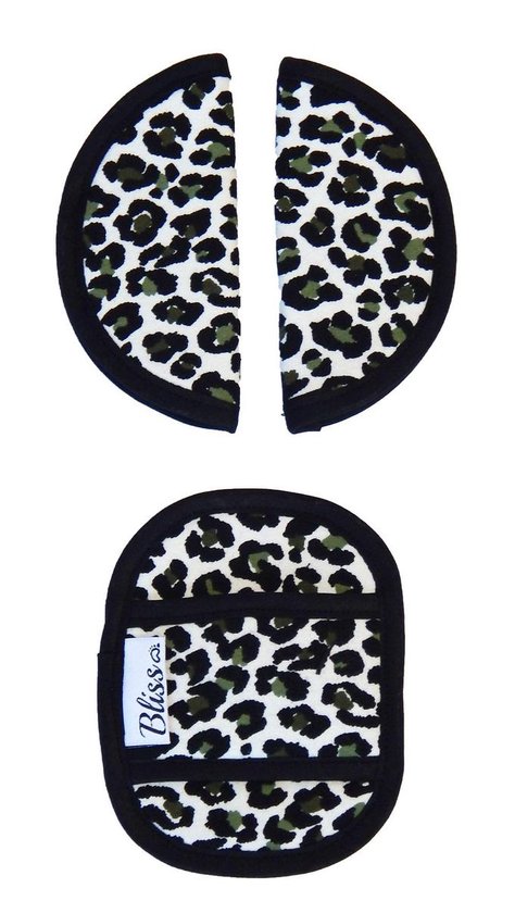 Gordelbeschermer voor Baby - Universele Gordelhoes geschikt voor vele merken - Gordelkussen voor Autostoel Groep 0 - Panter Groen van Tommy      
