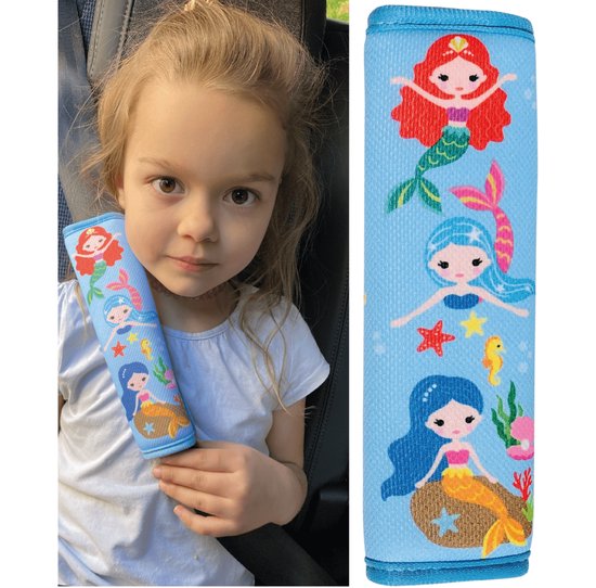 Gordelbeschermer - Zeemeermin - 1 beschermer - Gordelhoes - Gordelkussen - voor baby's of kinderen van Merkloos