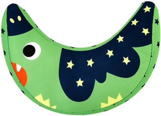 Gordelhoes - Gordelkussen kind - gordel kussen - Ideaal voor de vakantie - Auto - Groen hoofdkussentje kinderen - nekkussen baby/kleuter/peuter - comfortabel liggen - kussen buggy - kussen autostoel - kussen kinderwageschermer - Gordelbe - Veilig