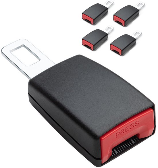 Gordelverlenger-4 stuks-12 cm -Autogordeladapter-verlenger van de veiligheidsgordel- Verlenging van de autogordel, Auto'S-Compatibel met de meeste modellen-Gordel Clip Autostoel van Uller