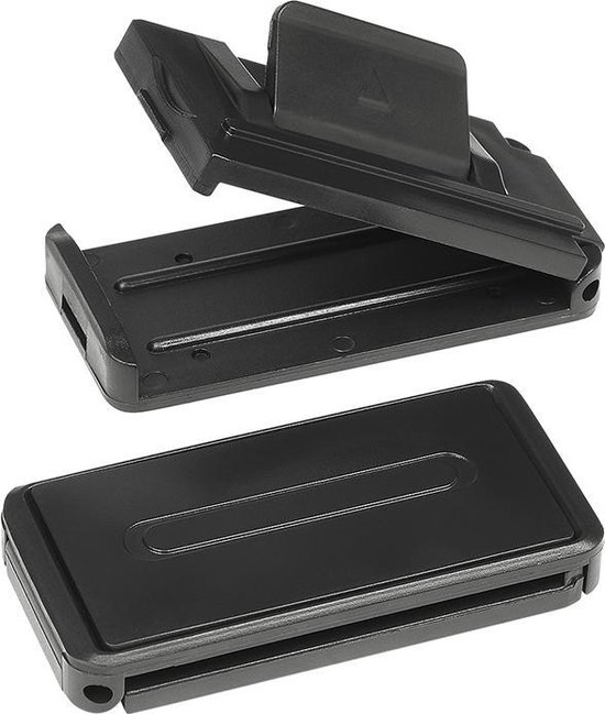 Gordelversteller set van 2 stuks zwart van Car Plus