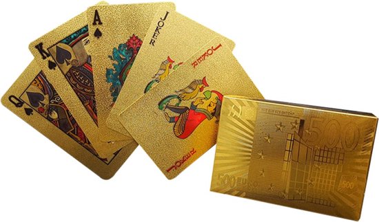 Gouden Speelkaarten - Waterdicht - Gouden Kaarten - Vouwbestendig - Goud van Goud