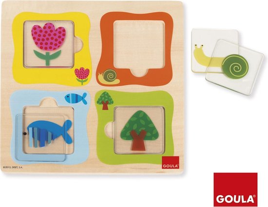 Goula Transparante Slangen Puzzel - Kinderpuzzel van Goula