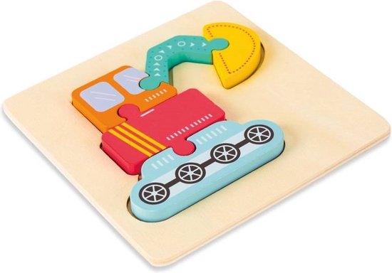 Graafmachine houten puzzel van Wooden City