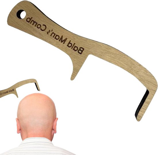 Grappige kale man haarborstel - grooming tool voor kaalheid grap - nieuw haar kam voor volwassenen met plezier - baldy's nieuwigheid