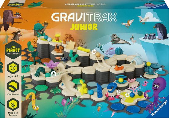 GraviTrax Junior Starter-Set XXL My World - Knikkerbaan - Interactief Kogelbaansysteem voor Kinderen van GraviTrax