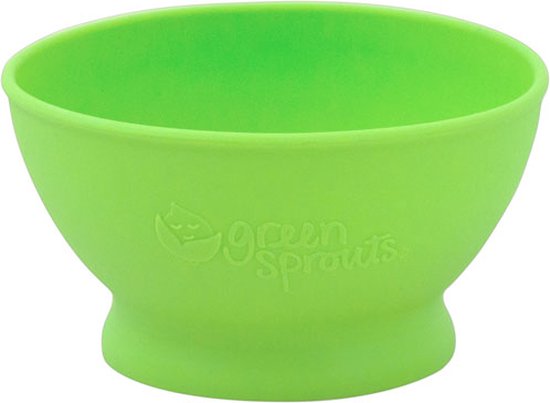 green sprouts - siliconen baby eetkom - groen van green sprouts