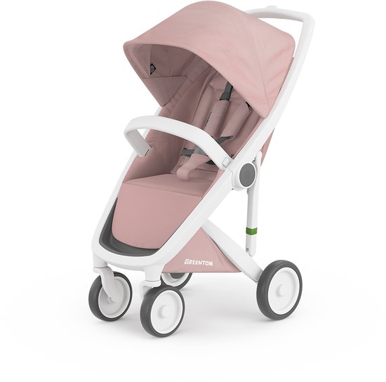 Greentom Classic White-Blossom | duurzame lichtgewichte buggy van Greentom