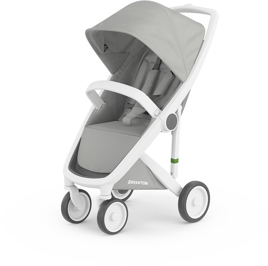 Greentom Classic White-Grey | duurzame lichtgewichte buggy van Greentom