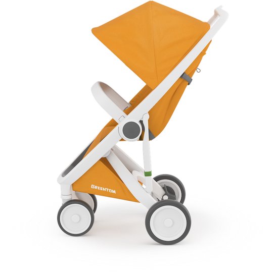 Greentom Classic White-Sunflower | duurzame lichtgewichte buggy van Greentom