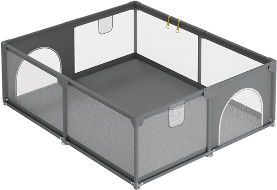 Grondbox - 150x180cm - Baby Box - Babybox - Speelbox - inclusief draagtas - groot oppervlak - Kinderbox - Top kwaliteit - Stevig van Merkloos