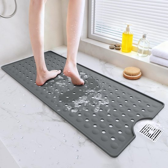 Grote Antislip Douchemat met Zuignappen voor Baden en Tegelvloeren