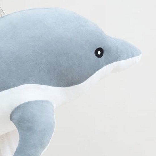 Grote Dolfijn Knuffel Zacht Pluche Kussen - Schattig Speelgoed voor Kinderen - Perfect als Cadeau voor Verjaardag of Kerst