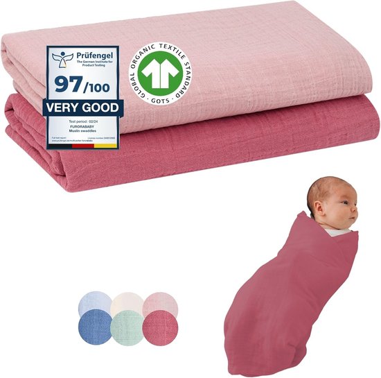 Grote en Zachte Katoenen Monddoekjes voor Baby's 120x120 cm van Merkloos