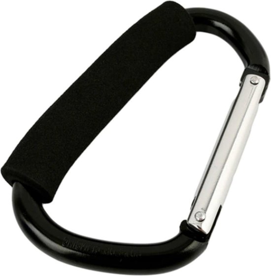 Grote Karabijnhaak Tassenhaak voor Kinderwagen - Kinderwagenhaak XL 20cm - Kinderwagenaccesoires van Luoka