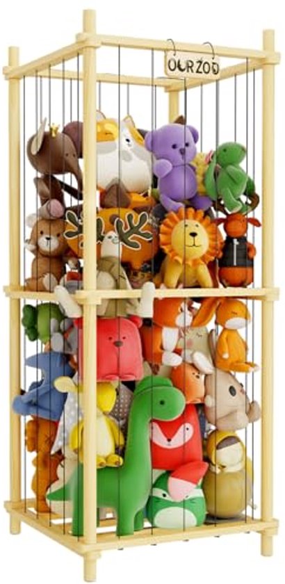 Grote Knuffeldier Opslag Pluche Speelgoedhouder - 120 CM Opbergmand voor Kinderen van Merkloos