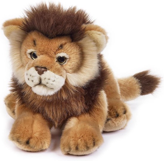 Grote Knuffelleeuw - Pluche Dier - Knuffelen en Spelen - Gemaakt van gerecyclede materialen - 40 cm - Bruin van Merkloos
