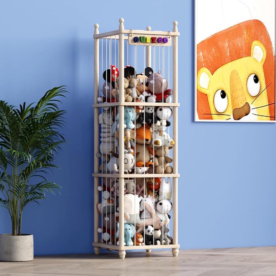 Grote Knuffelopberger - Beans Bag Stijl | Speelgoed Opbergsysteem voor Kinderkamer van Merkloos