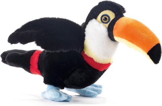 Grote Knuffeltoucan (25 cm) - Zacht Pluchen Dieren Speelgoed voor Kinderen van Qenks