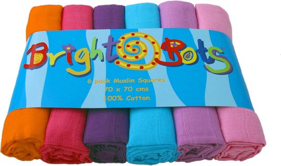 Grote Mousseline Doeken voor Meisjes (6 stuks, 70x70 cm)