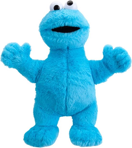 Grote Officiële Pluche Cookie Monster - 30cm Sesamstraat Speelgoed van Merkloos