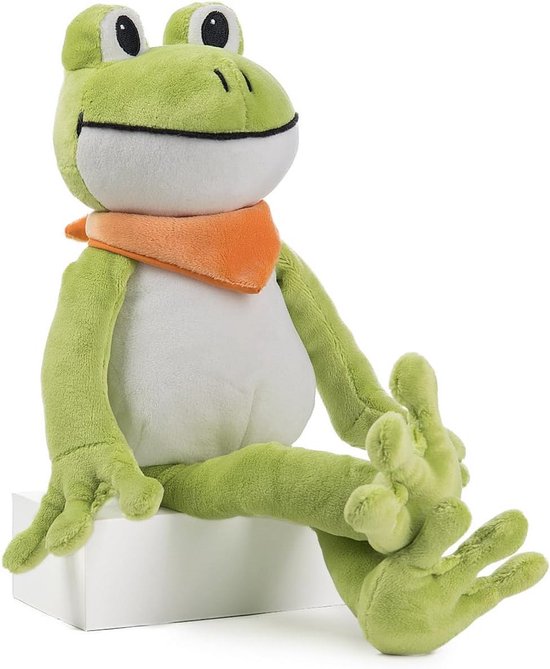 Grote Pluche Kikker Knuffel Kussen 34 cm - Zacht Speelgoed voor Baby en Kind