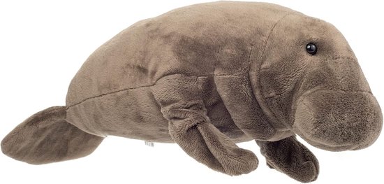 Grote Pluche Zeekoe Knuffel van 40 cm met Gerecyclede Vulling van Merkloos