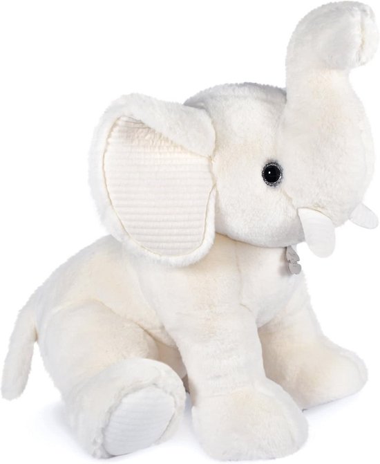 Grote Witte Knuffel Olifant Pluche Dier 65 cm