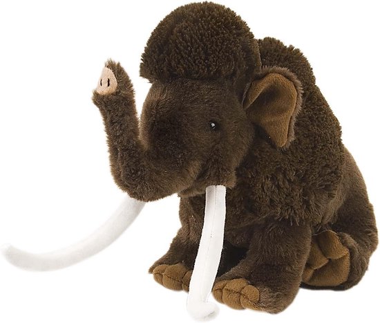Grote Wollige Mammoet Knuffel met Gerecycled Materiaal van Merkloos