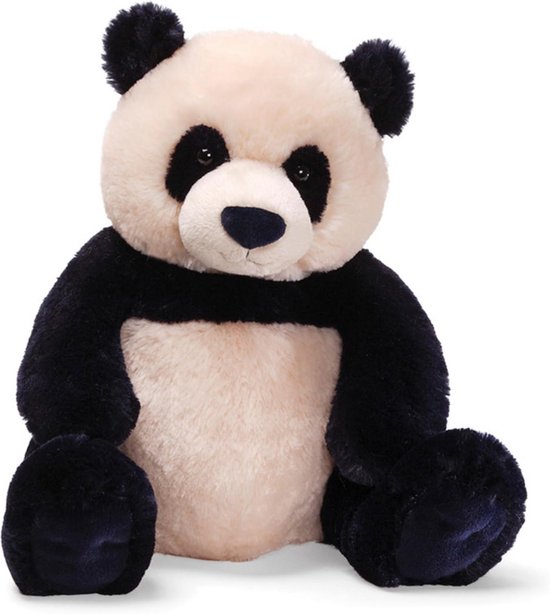 Grote Zachte Pandaknuffel - Mooi Gepatroneerd Pluche Speelgoed - 43 cm van Merkloos